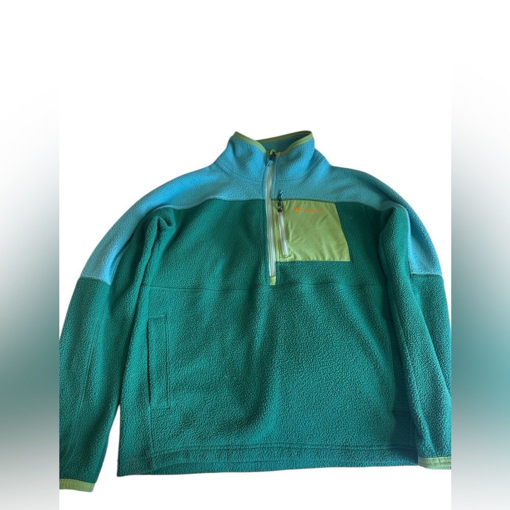Cotopaxi Unisex Fleece Pullover Jacket Green Blue Half Zip Men S Women M